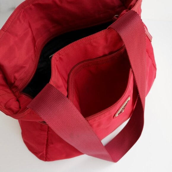 Authentic Preowned Prada Red Nylon Tote Bag - Picture 14 of 14